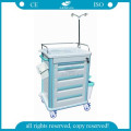 AG-ET012B1 With five drawers hospital plastic medical cart